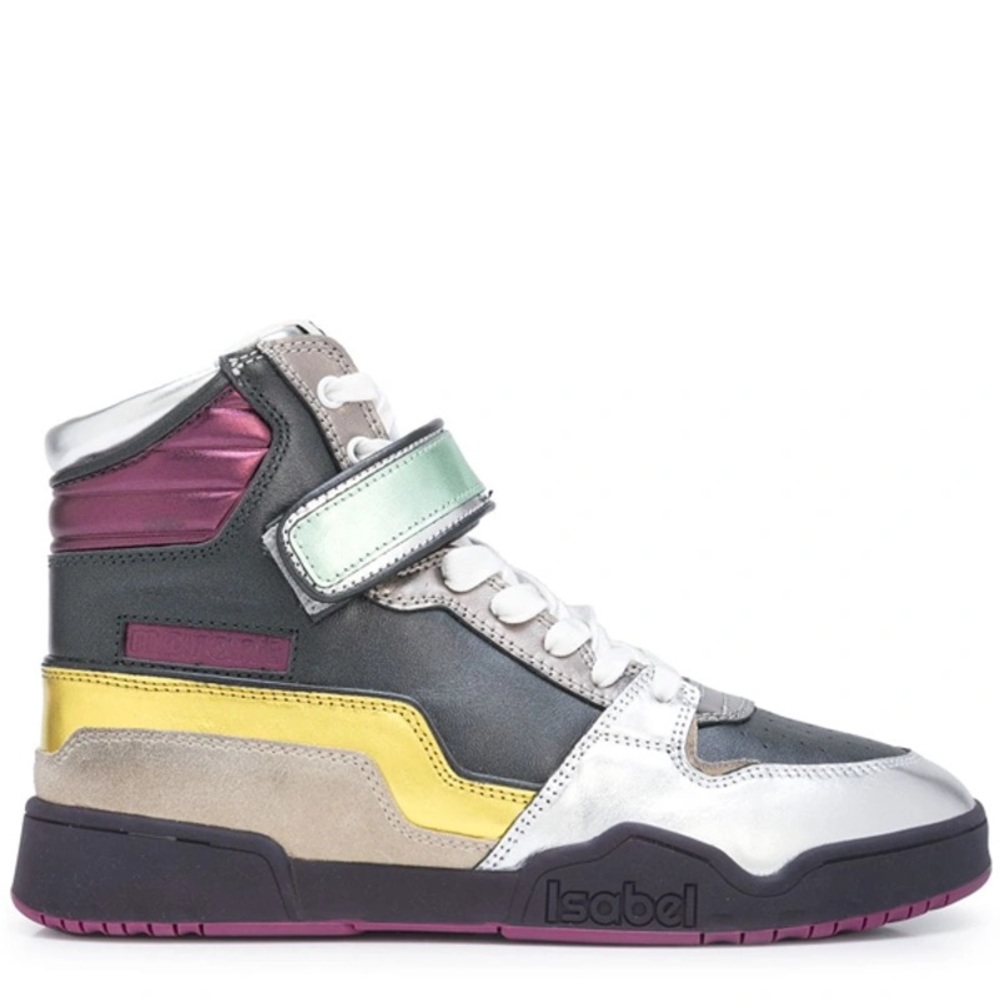 Isabel Marant Bresse Metallic Leather Sneaker